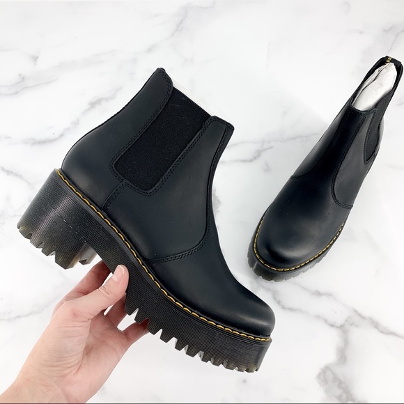 Dr. Martens Shoes - Dr. Martens Rometty Leather Platform Boots Sz 9